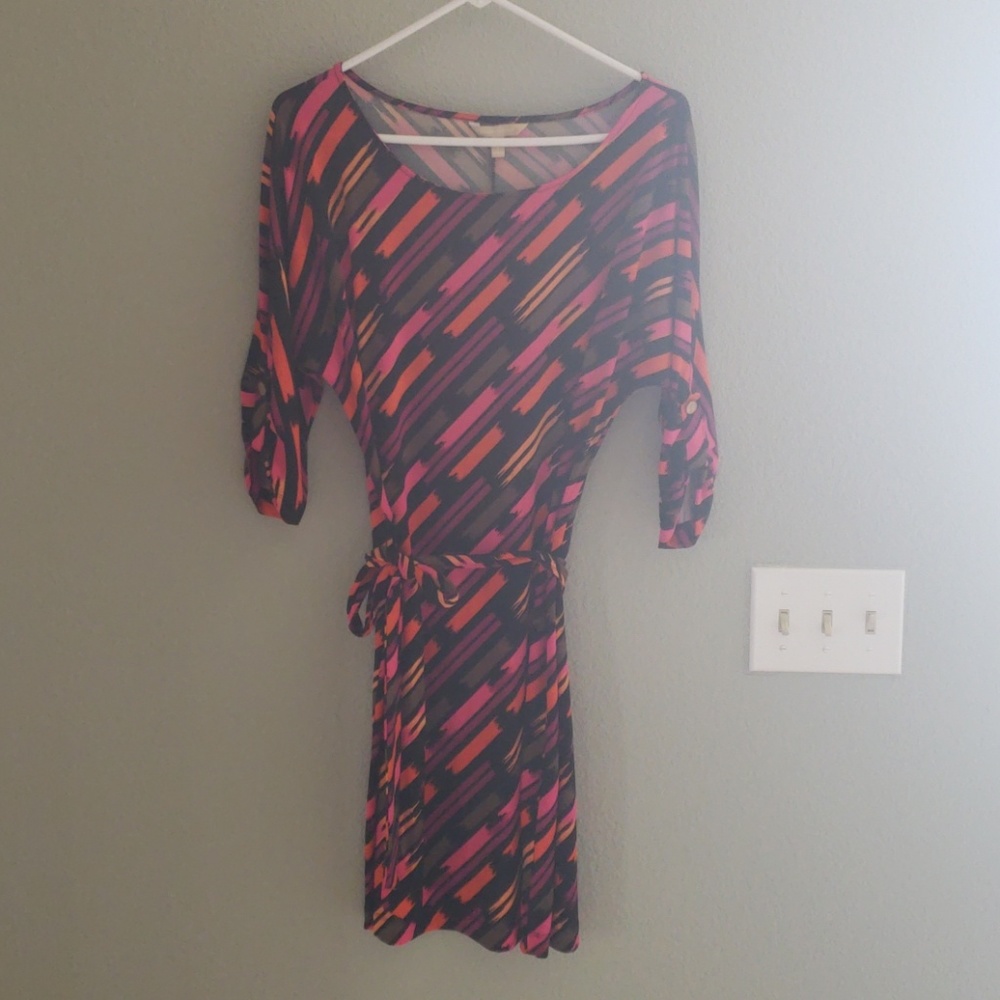 Banana Republic tie belted dress